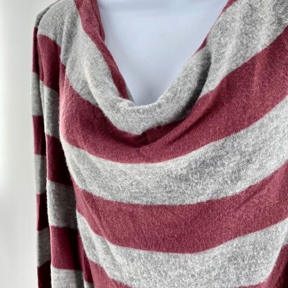 Flamingo Urban Women’s Striped Wrap Criss Cross Sweater Large - Picture 2 of 8